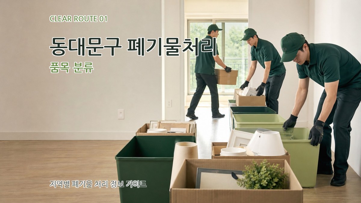 동대문구 폐기물처리