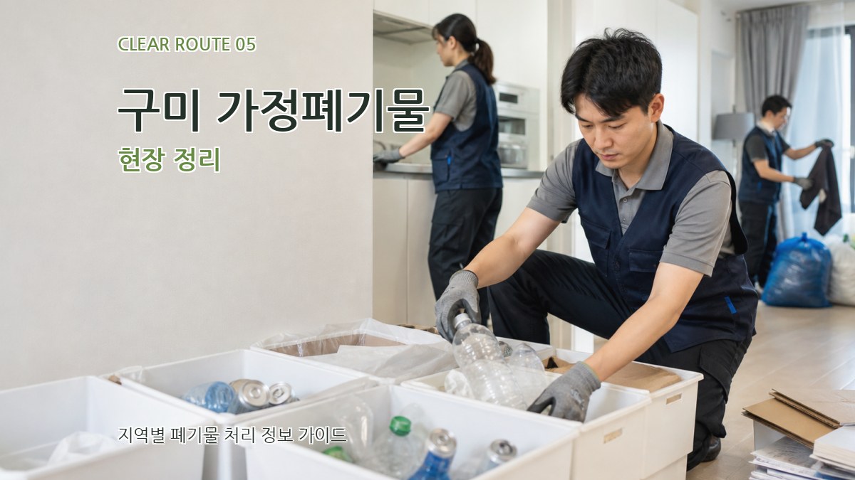 구미 가정폐기물 현장 정리