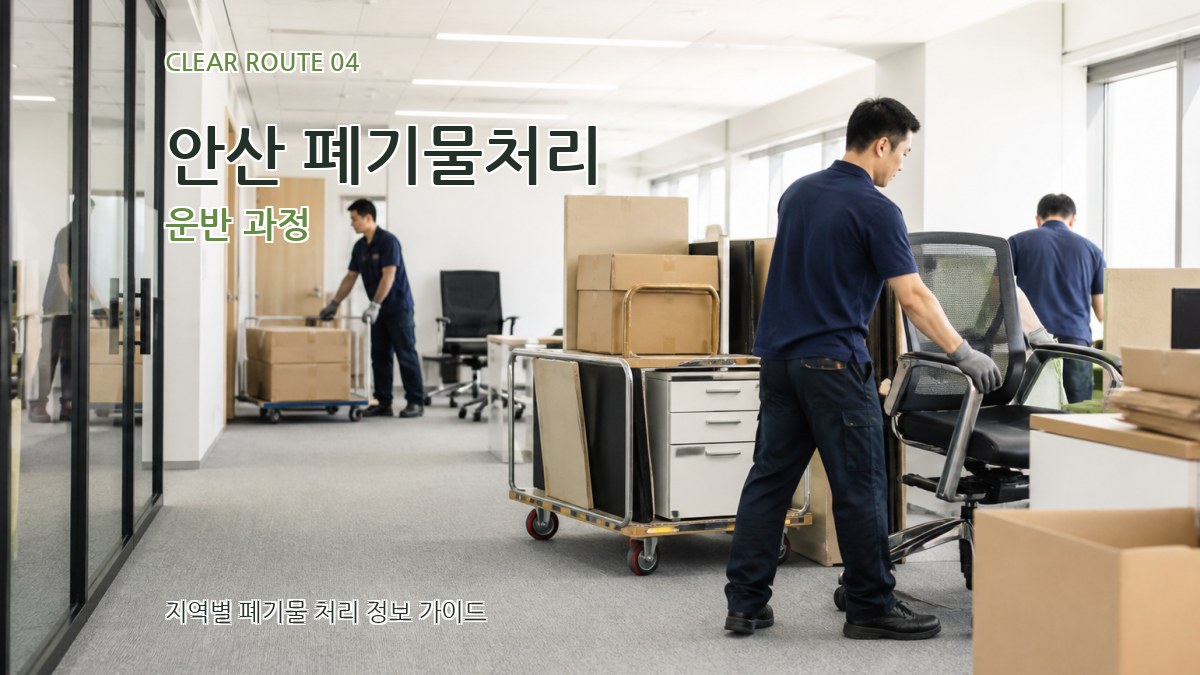 안산 폐기물처리 운반 과정