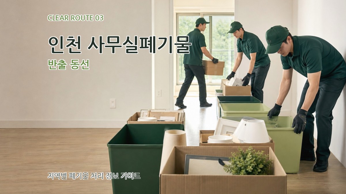 인천 사무실폐기물 반출 동선