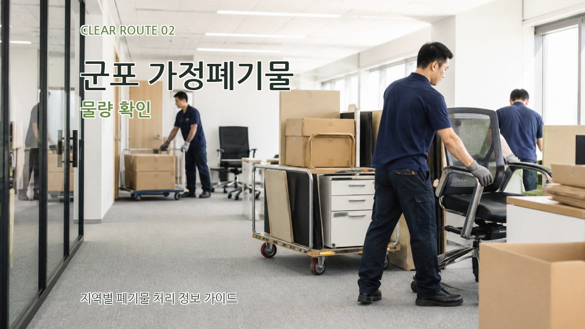 군포 가정폐기물 물량 확인