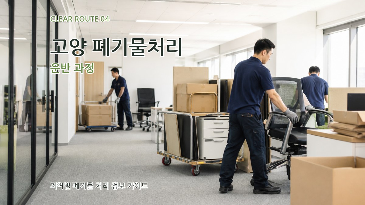 고양 폐기물처리 운반 과정