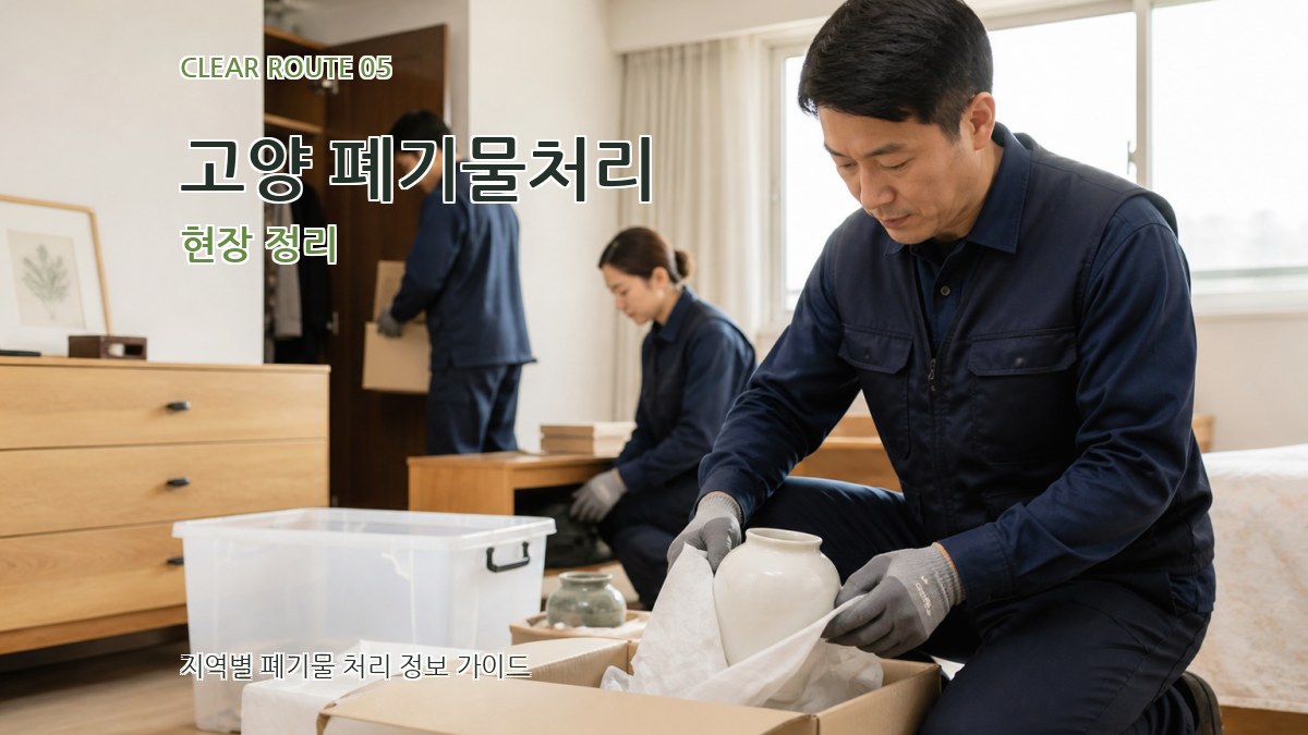 고양 폐기물처리 현장 정리