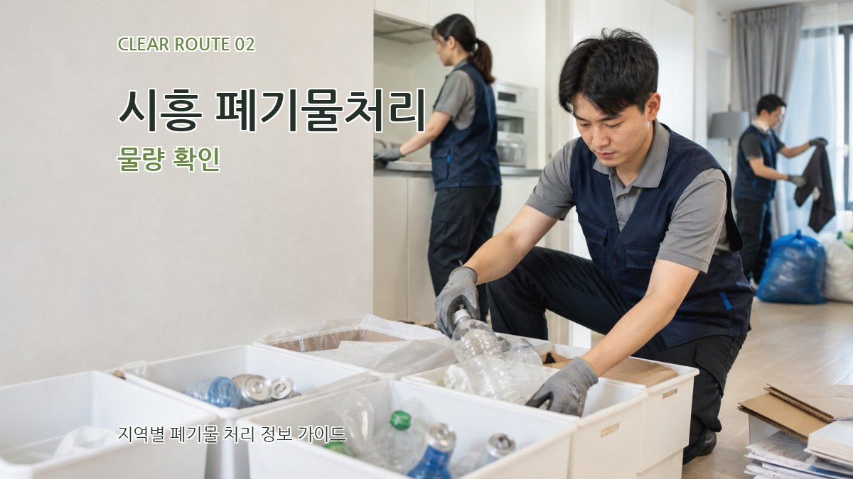 시흥 폐기물처리 물량 확인