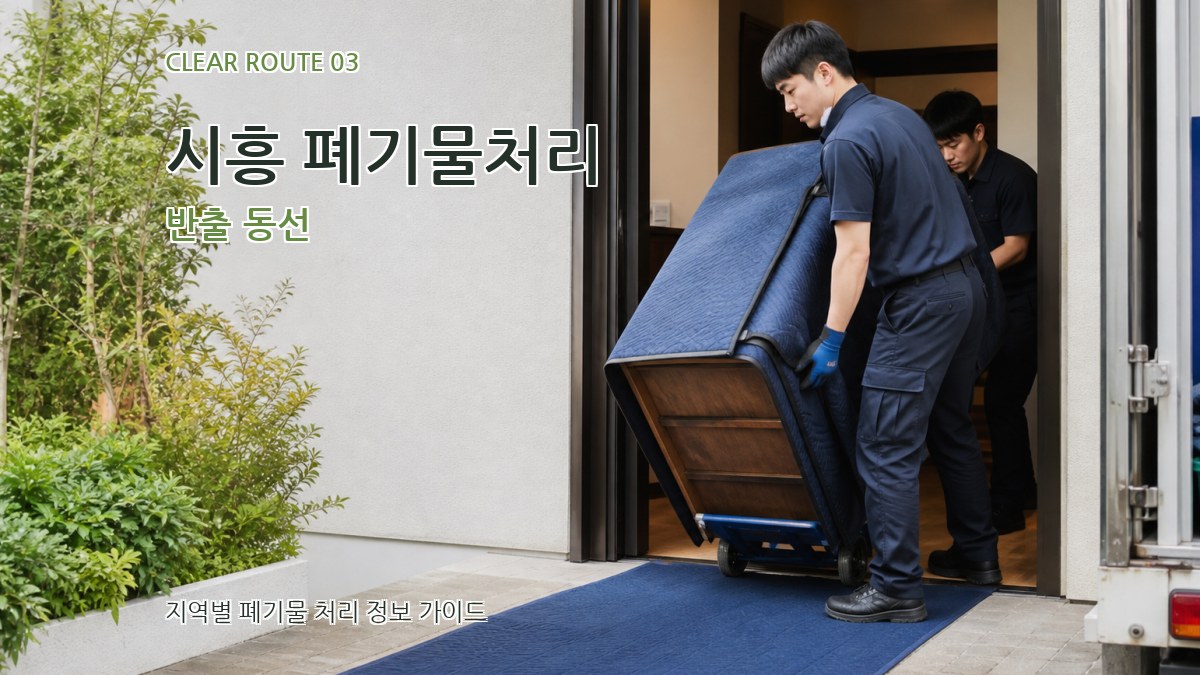 시흥 폐기물처리 반출 동선