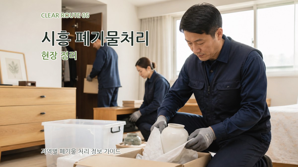 시흥 폐기물처리 현장 정리