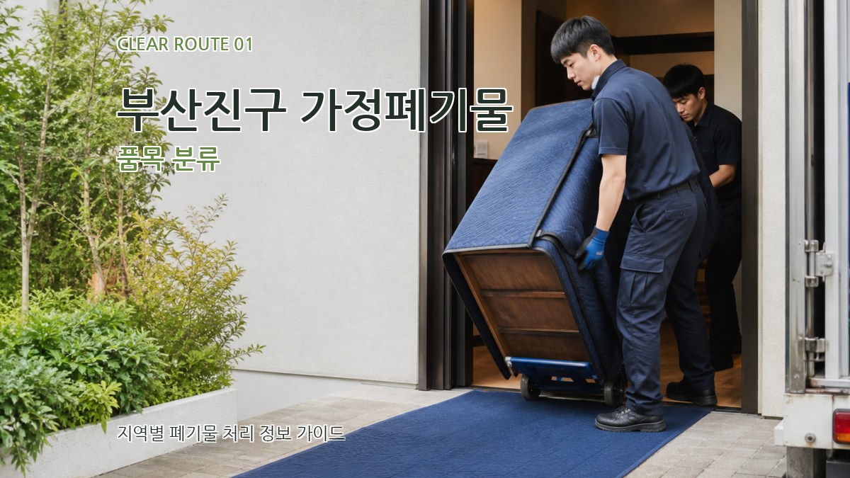 부산진구 가정폐기물 품목 분류