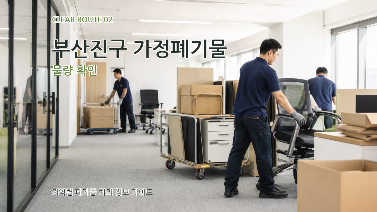 부산진구 가정폐기물 물량 확인