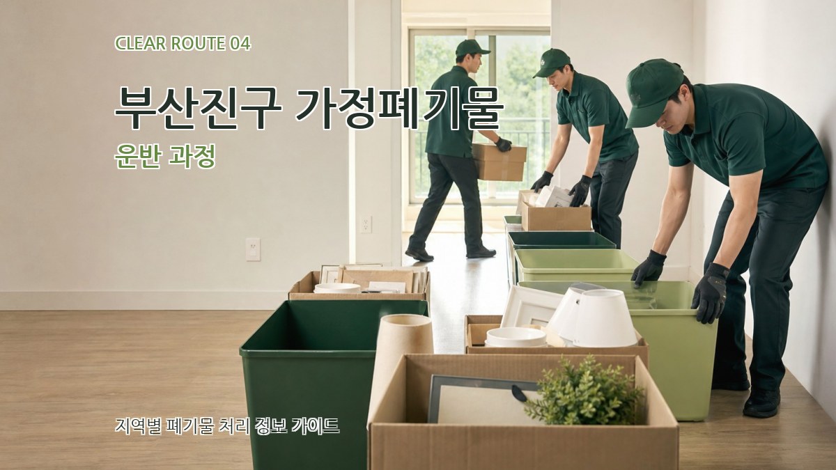 부산진구 가정폐기물 운반 과정