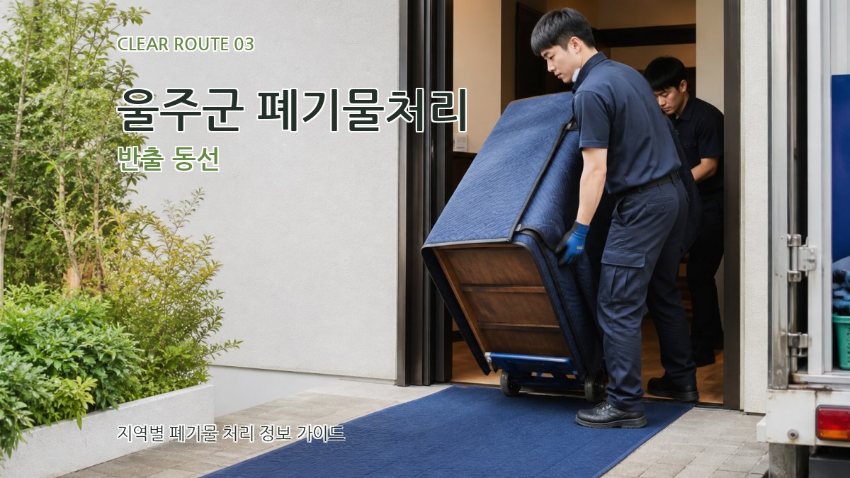 울주군 폐기물처리 반출 동선
