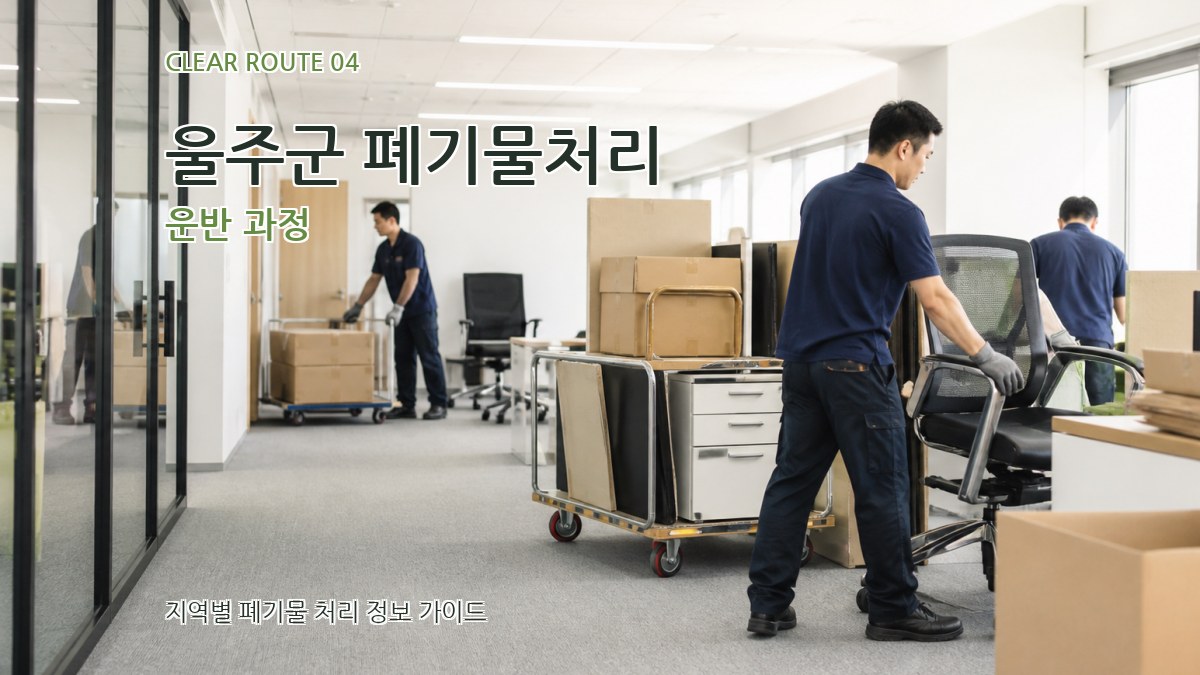 울주군 폐기물처리 운반 과정