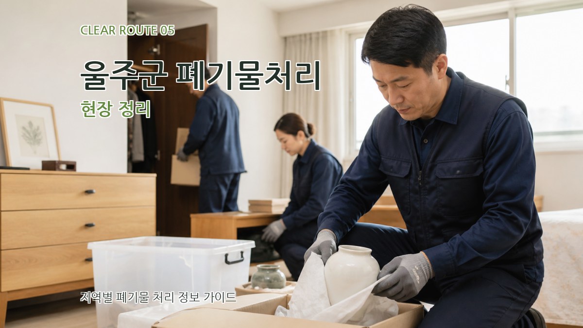울주군 폐기물처리 현장 정리