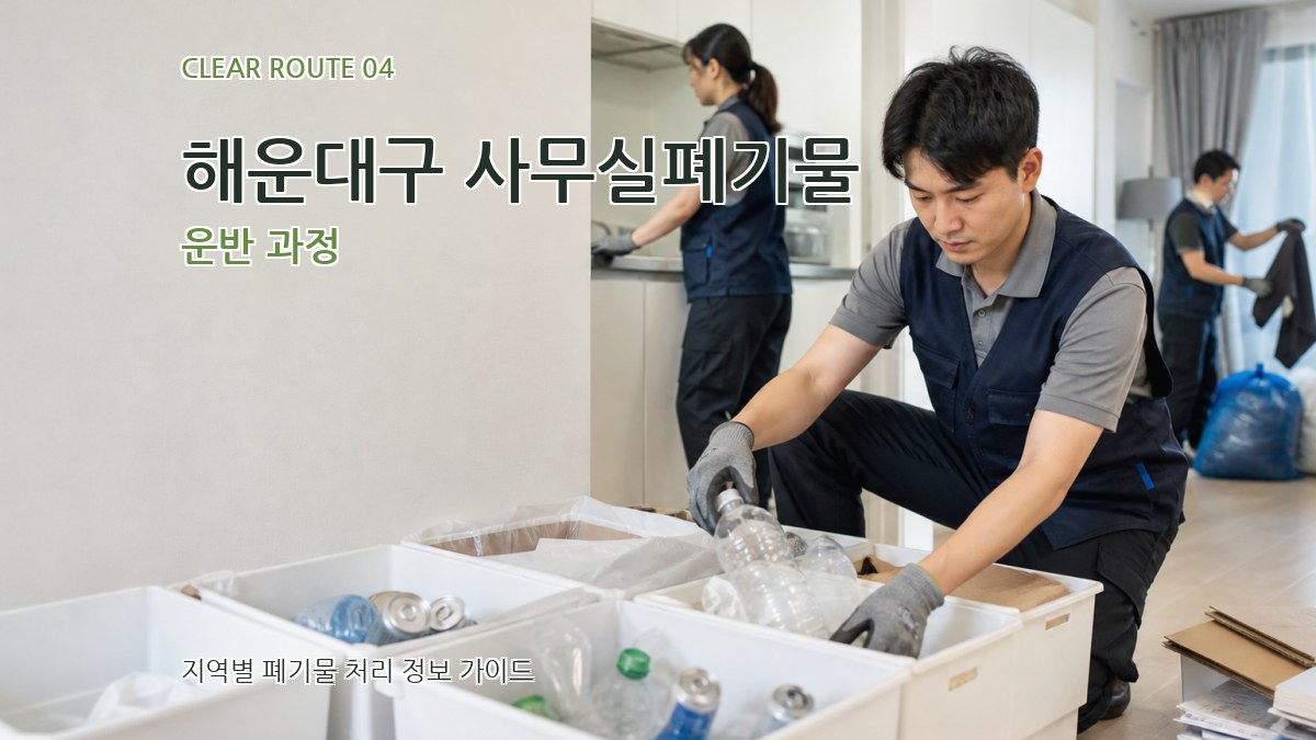 해운대구 사무실폐기물 운반 과정