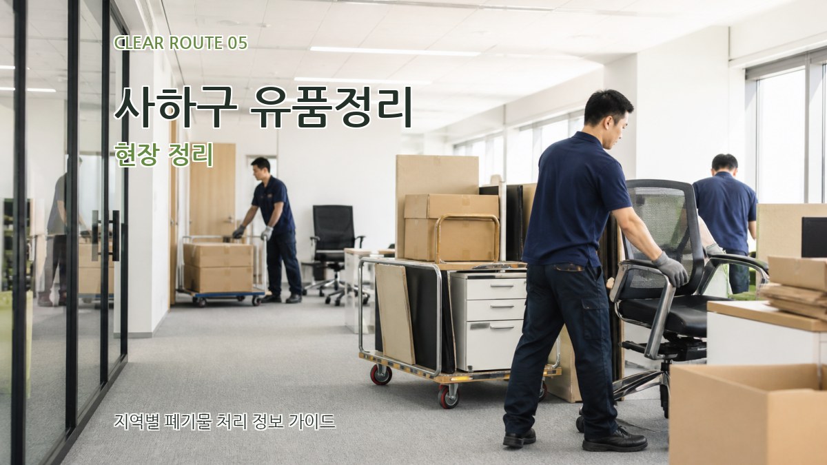 사하구 유품정리 현장 정리