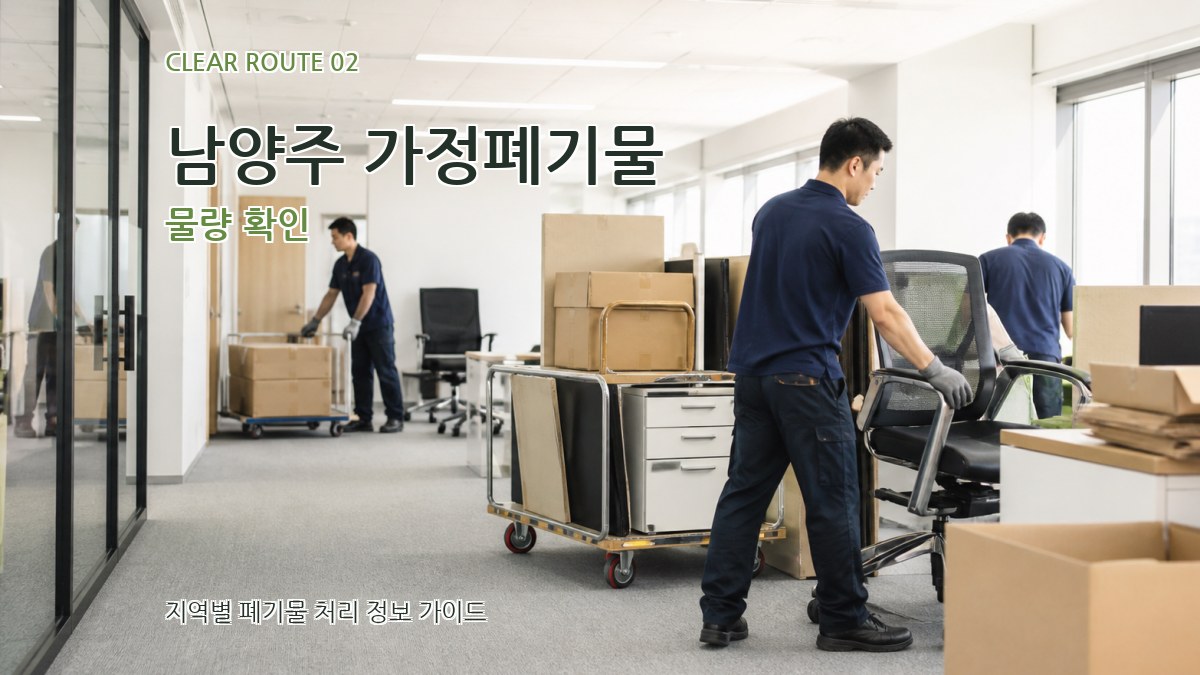남양주 가정폐기물 물량 확인