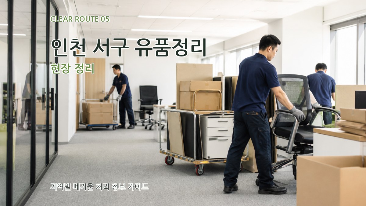 인천 서구 유품정리 현장 정리