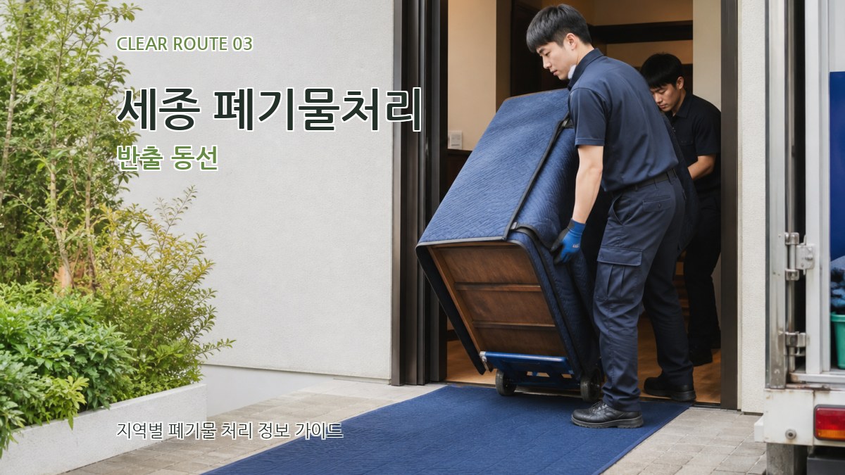 세종 폐기물처리 반출 동선