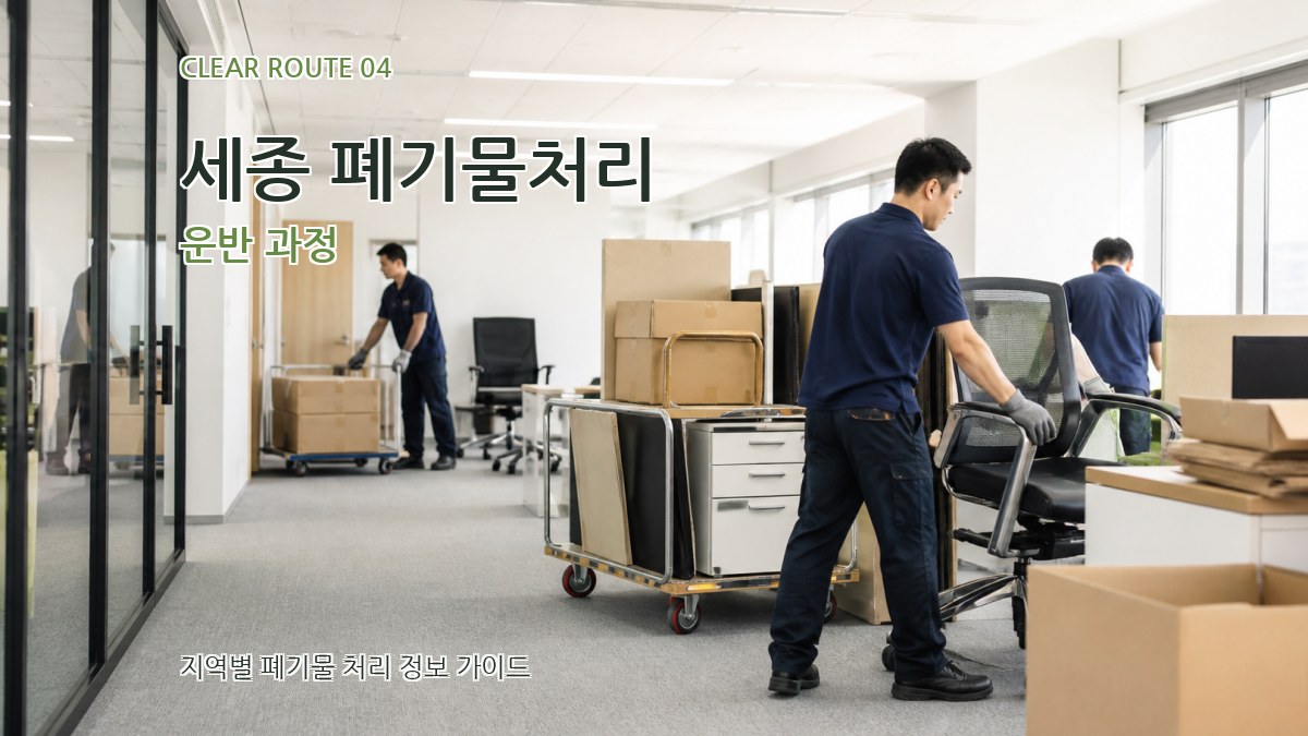 세종 폐기물처리 운반 과정