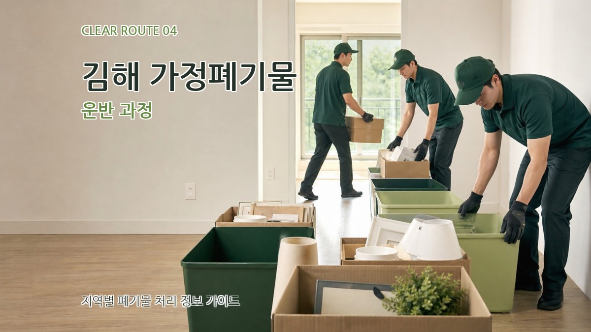 김해 가정폐기물 운반 과정