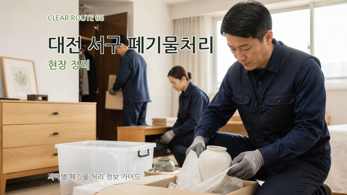 대전 서구 폐기물처리 현장 정리