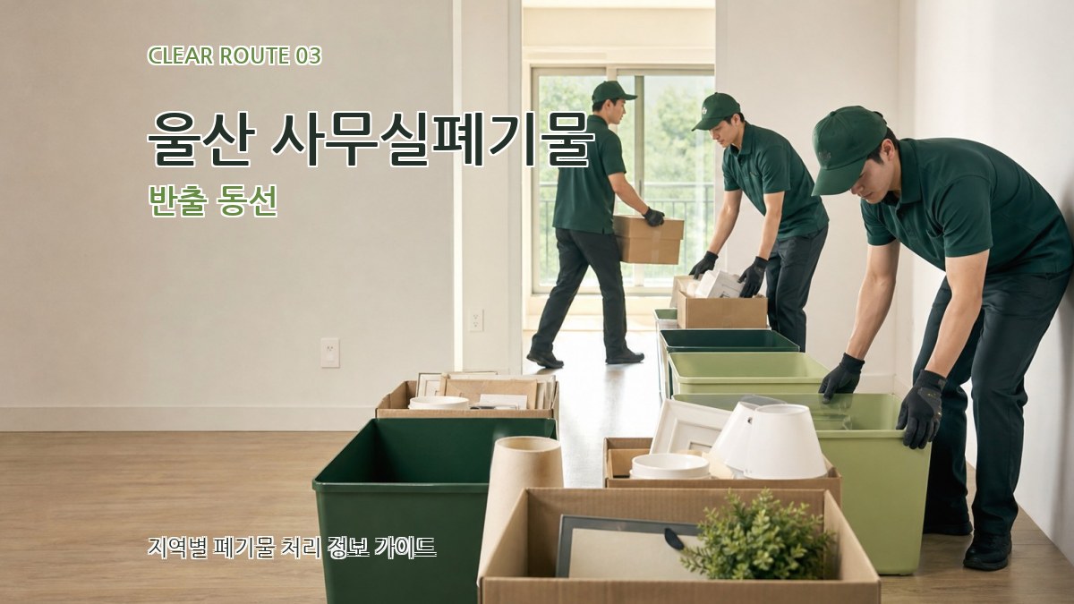 울산 사무실폐기물 반출 동선