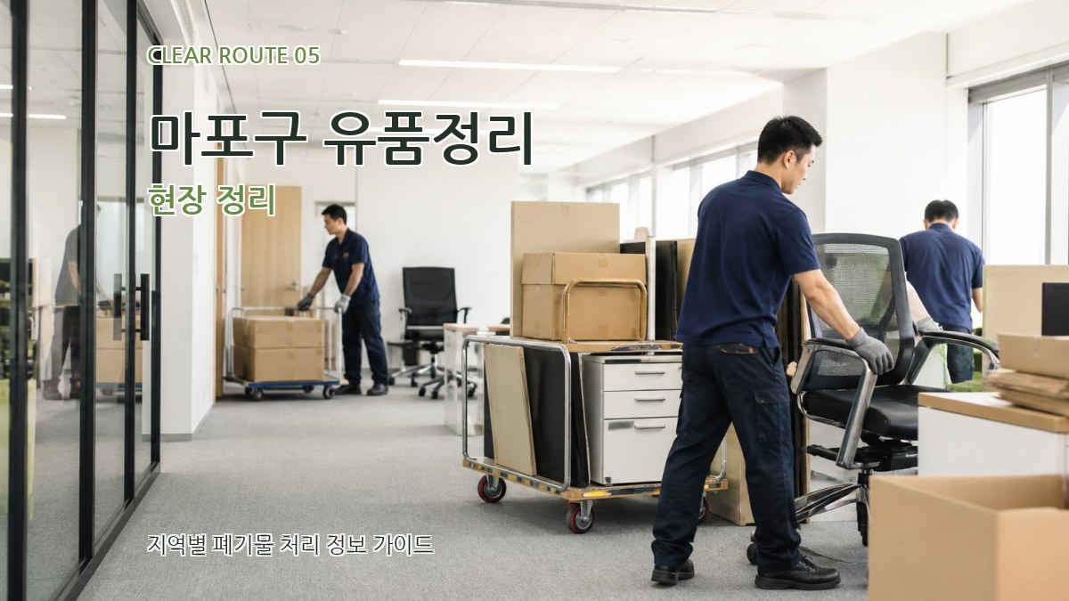 마포구 유품정리 현장 정리