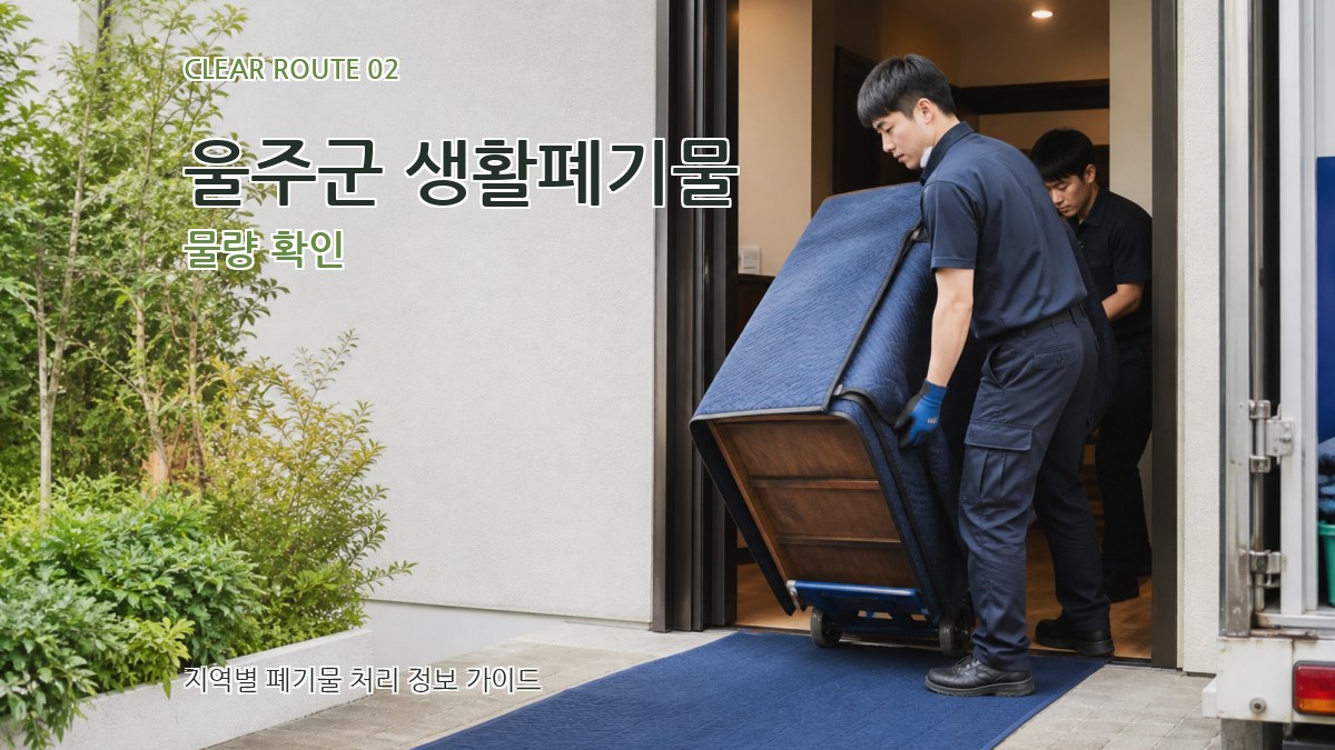 울주군 생활폐기물 물량 확인