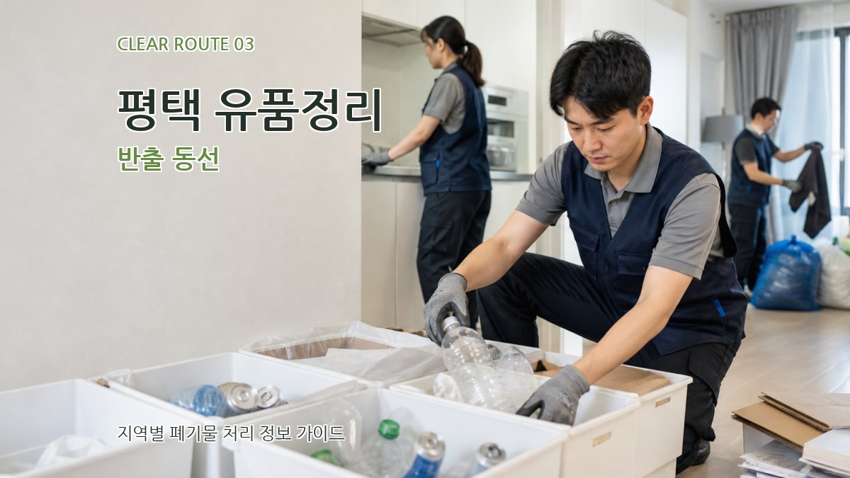 평택 유품정리 반출 동선