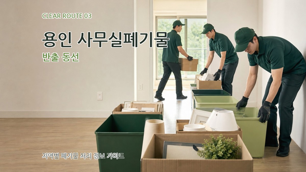 용인 사무실폐기물 반출 동선