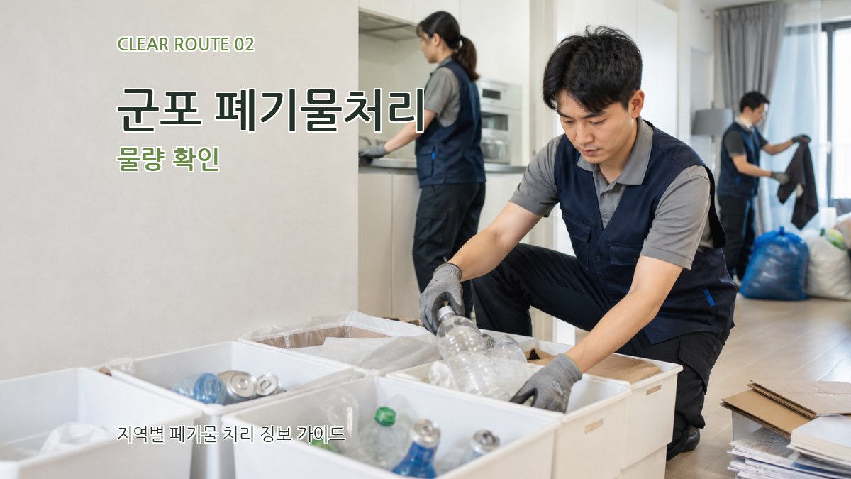 군포 폐기물처리 물량 확인