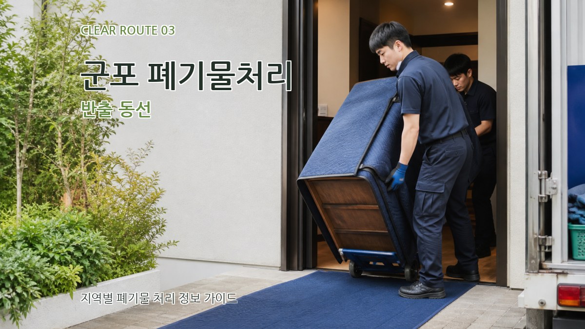 군포 폐기물처리 반출 동선