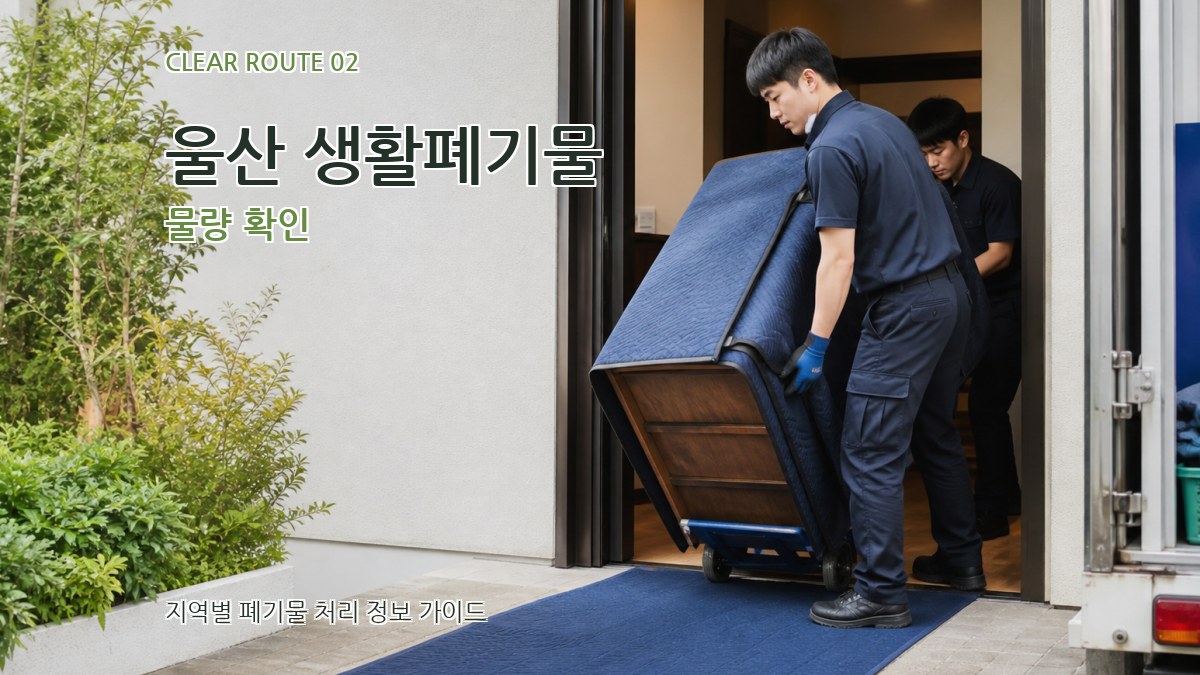 울산 생활폐기물 물량 확인