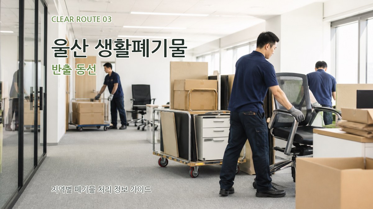 울산 생활폐기물 반출 동선
