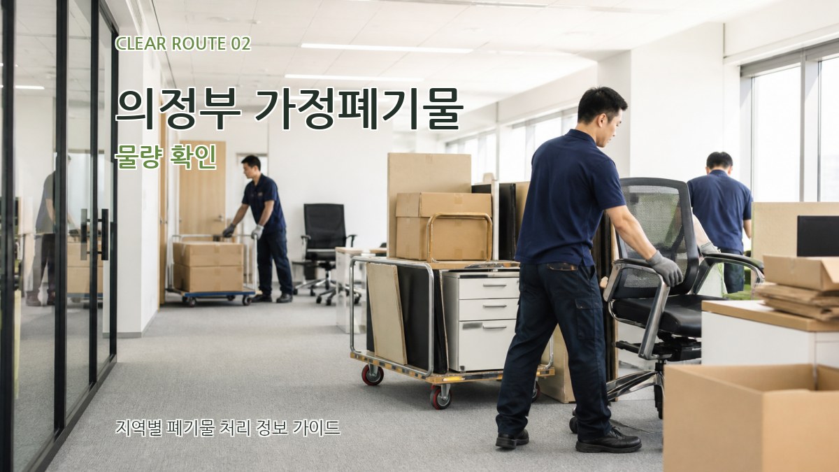 의정부 가정폐기물 물량 확인