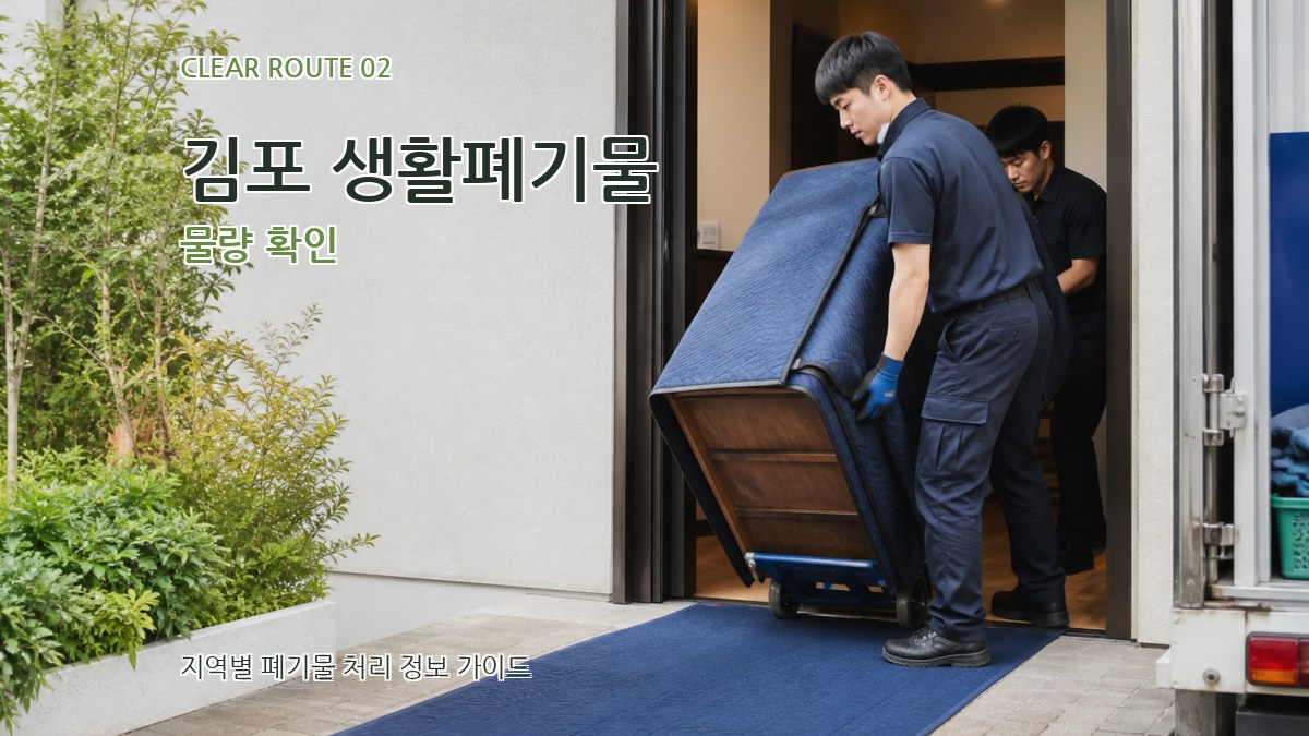 김포 생활폐기물 물량 확인