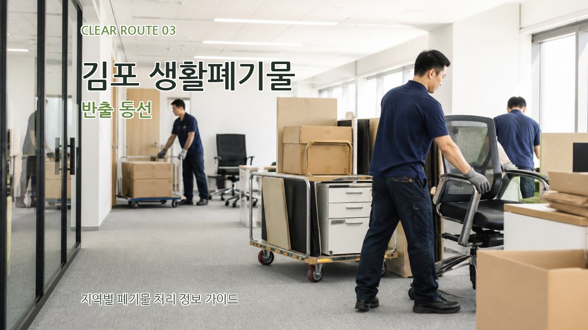 김포 생활폐기물 반출 동선