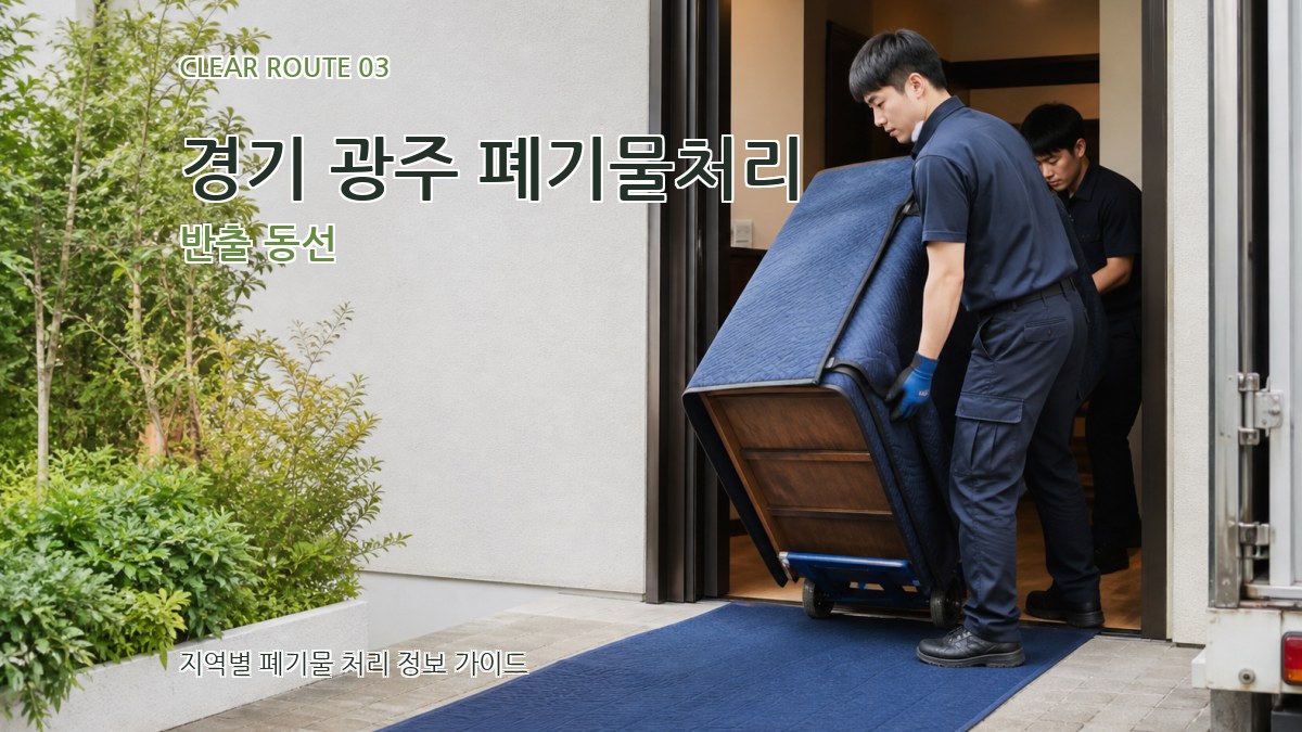 경기 광주 폐기물처리 반출 동선