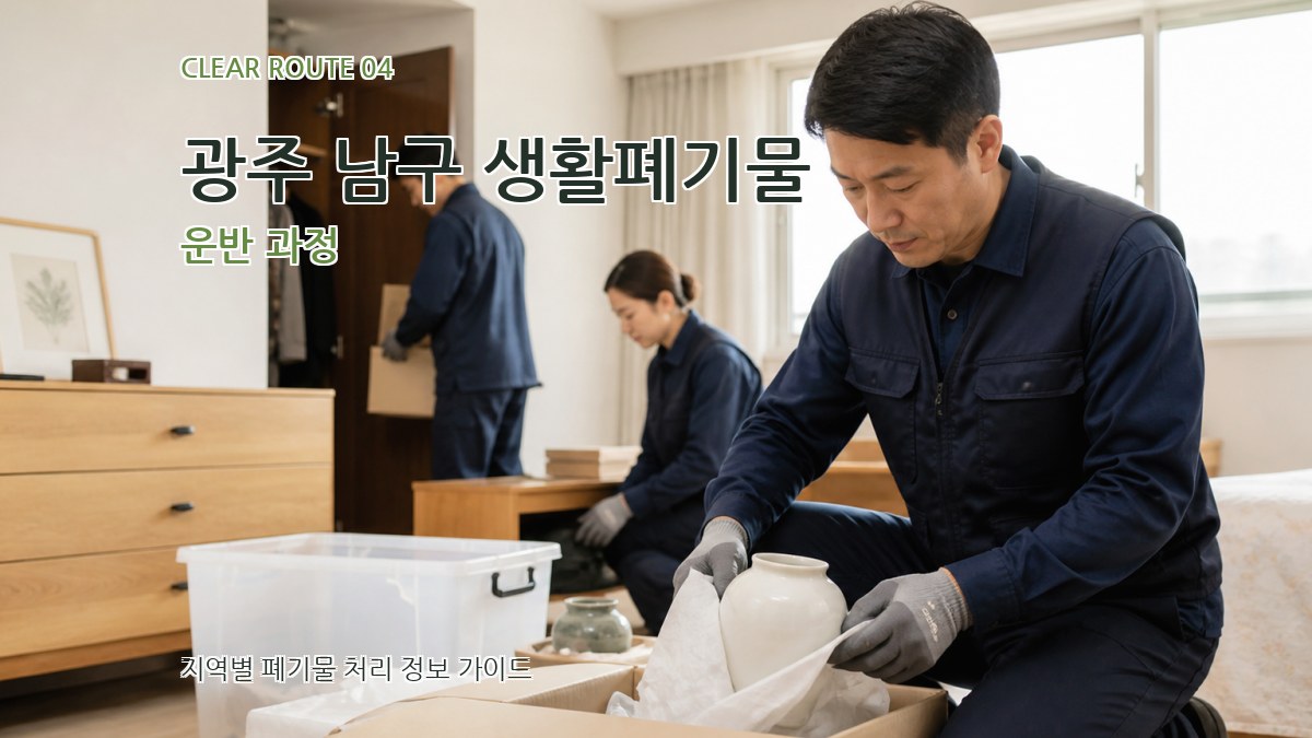 광주 남구 생활폐기물 운반 과정