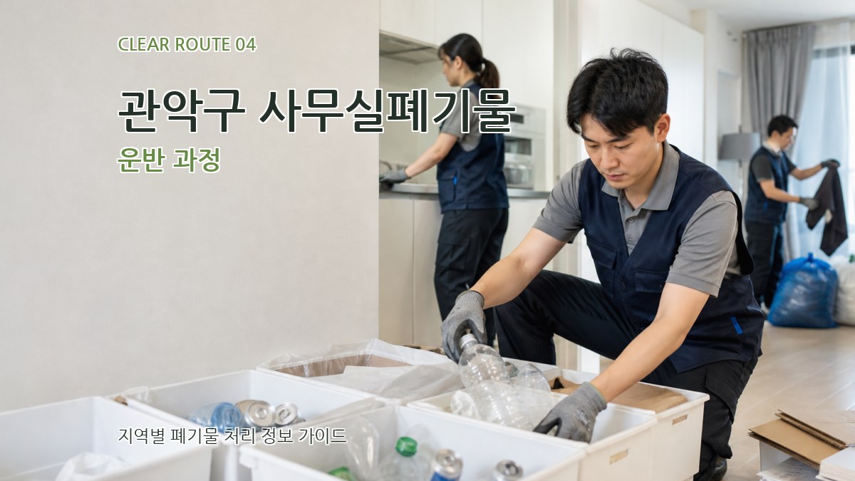 관악구 사무실폐기물 운반 과정