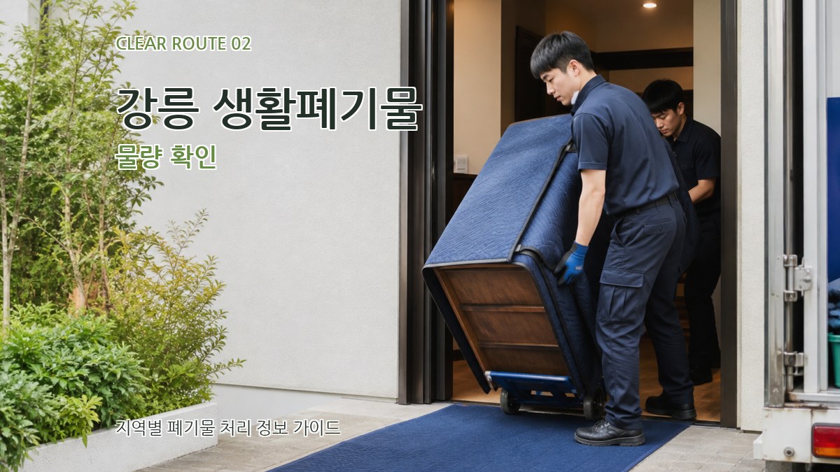 강릉 생활폐기물 물량 확인