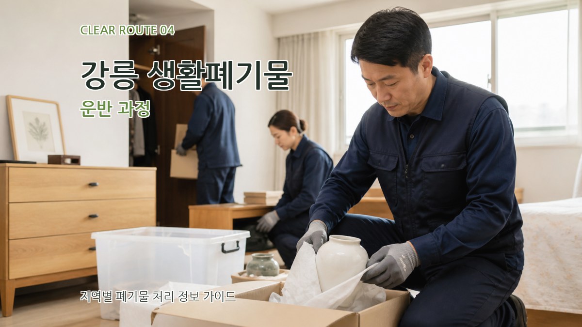 강릉 생활폐기물 운반 과정