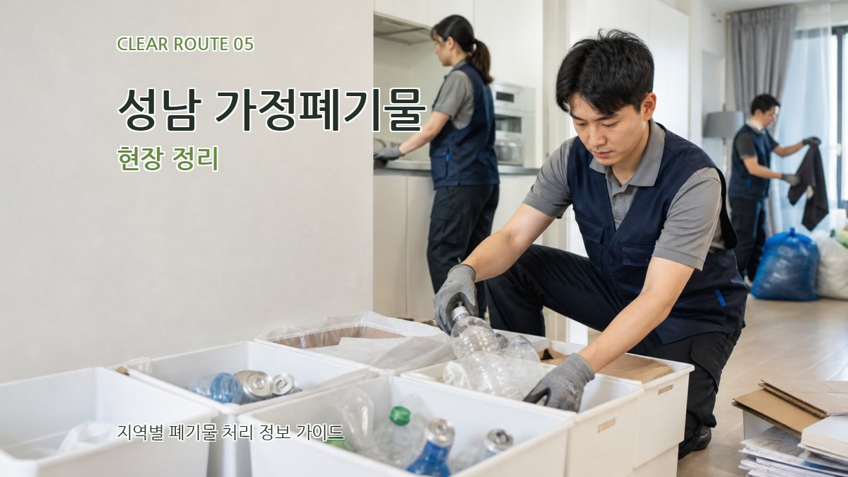 성남 가정폐기물 현장 정리