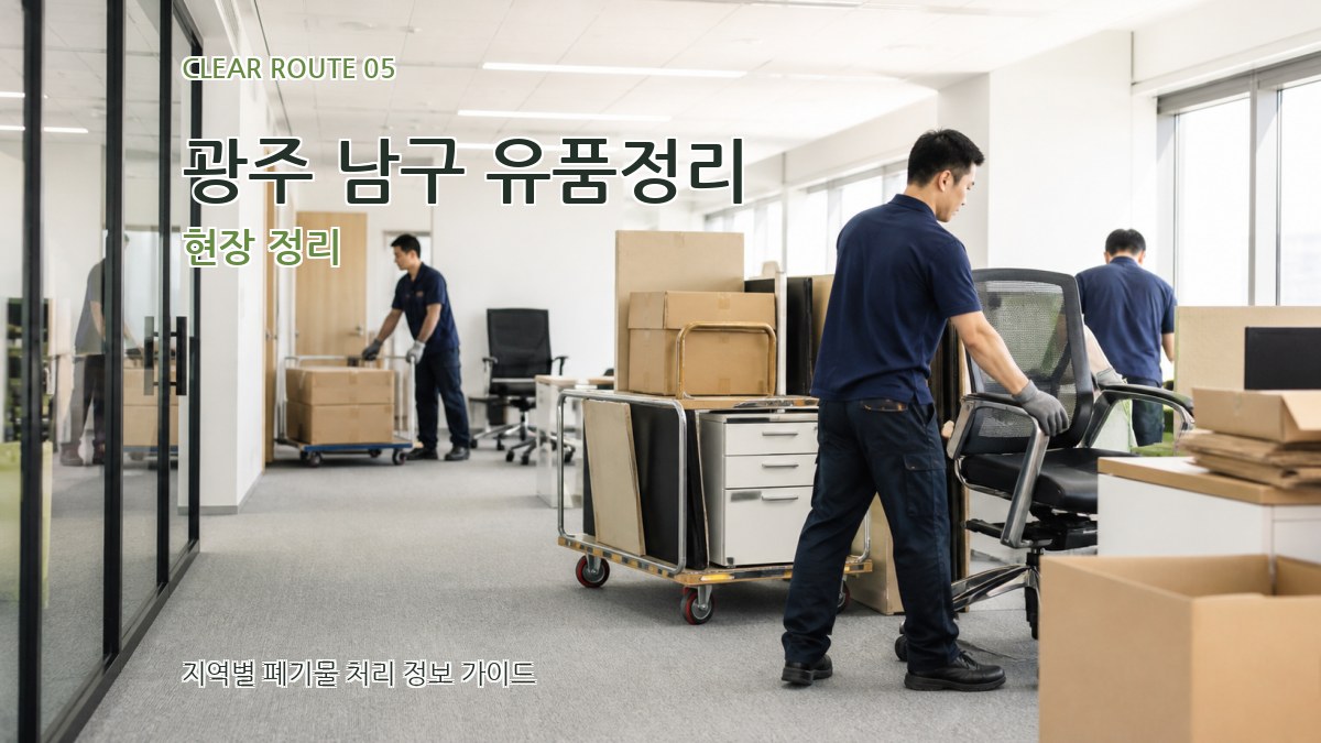 광주 남구 유품정리 현장 정리