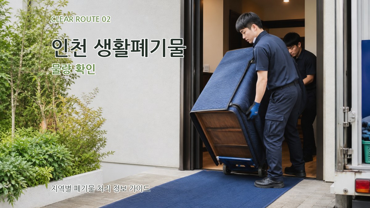 인천 생활폐기물 물량 확인