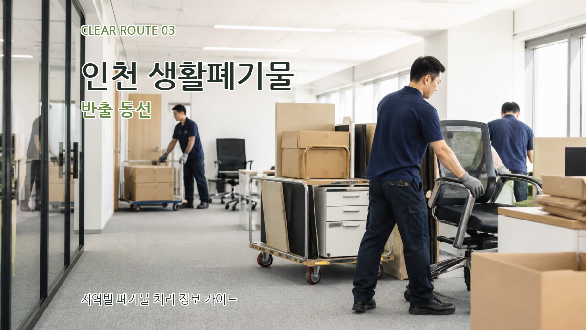 인천 생활폐기물 반출 동선