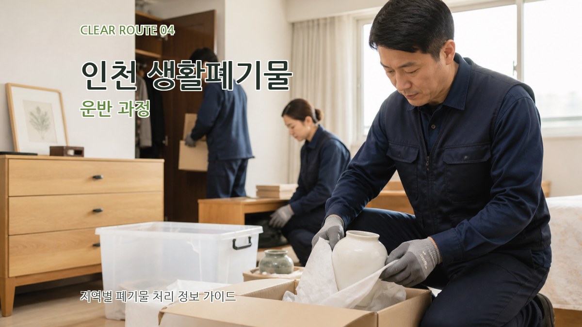 인천 생활폐기물 운반 과정