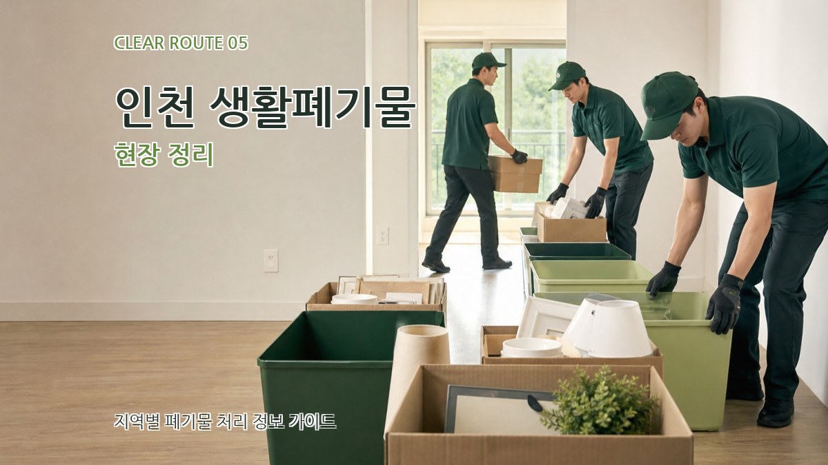 인천 생활폐기물 현장 정리
