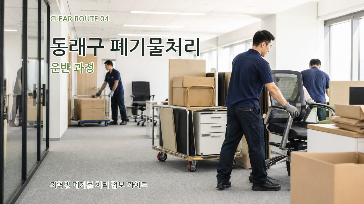 동래구 폐기물처리 운반 과정