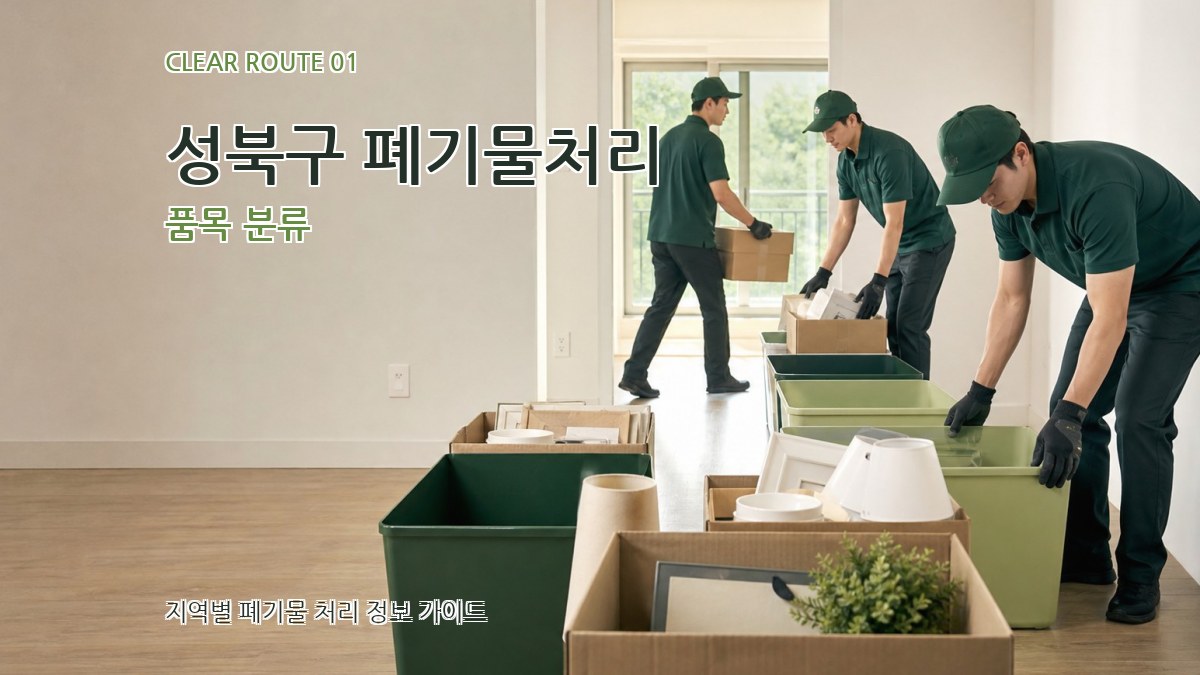 성북구 폐기물처리