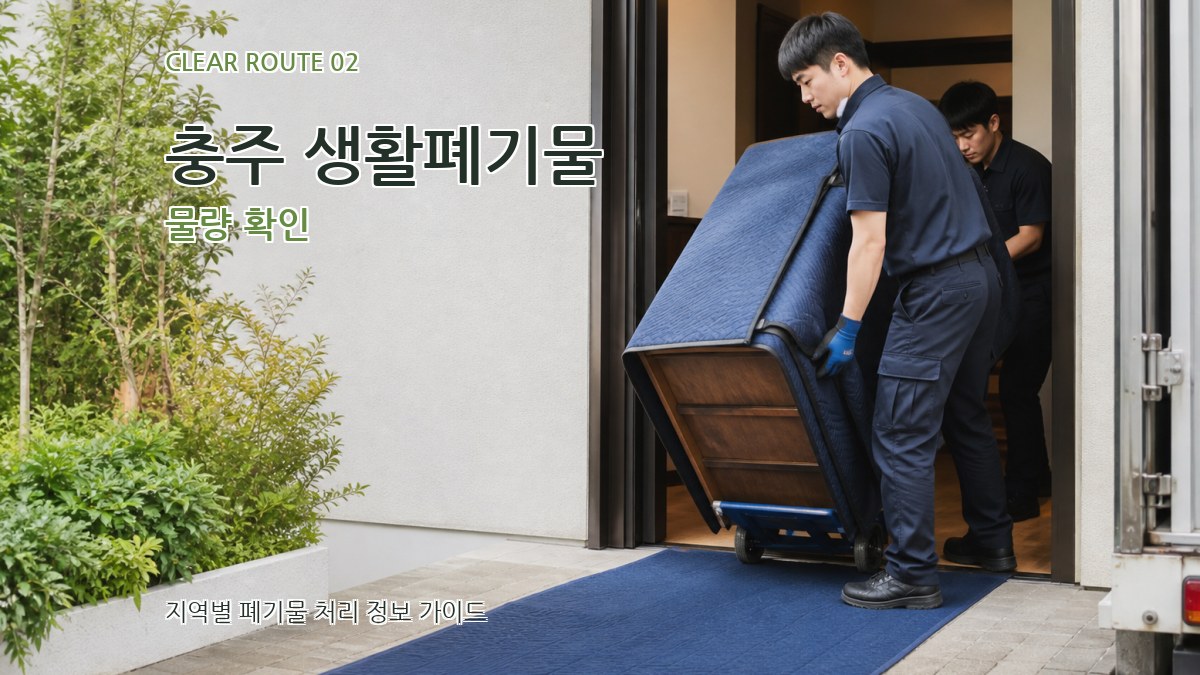 충주 생활폐기물 물량 확인